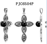 Sterling Silver Semi Mount Pendant Setting Round RD 8x8mm - Syzjewelry